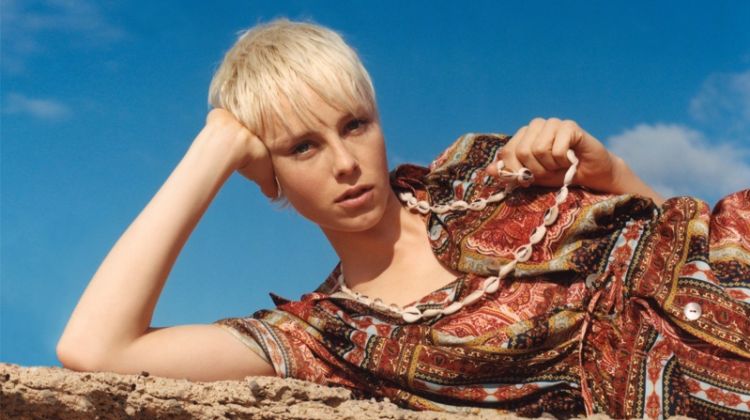 Edie Campbell Poses in Relaxed Spring Styles for Zara