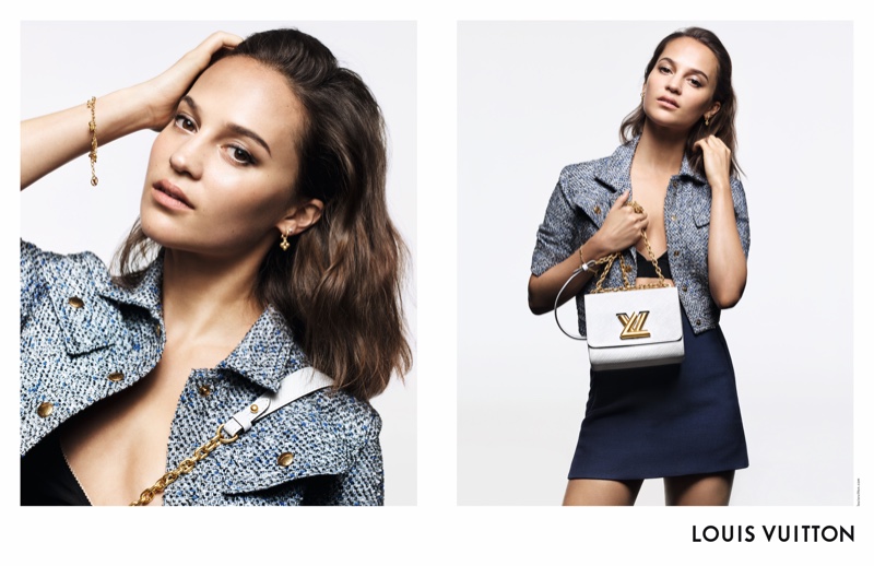 Alicia Vikander fronts Louis Vuitton handbag campaign with the Twist style