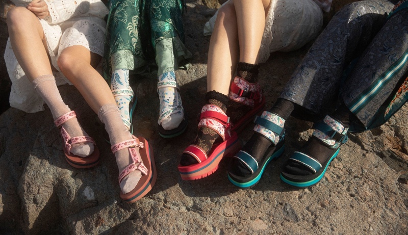 Anna Sui x Teva sandals collaboration