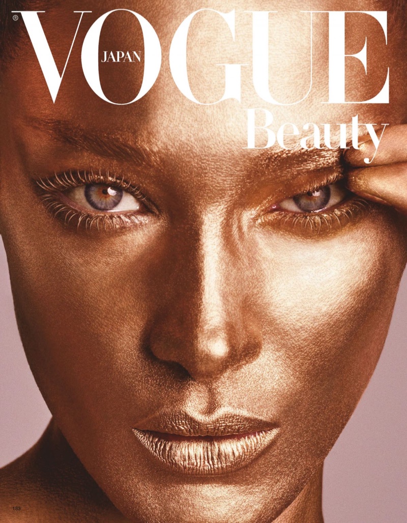 Bella Hadid Turns Up the Shine Factor for Vogue Japan