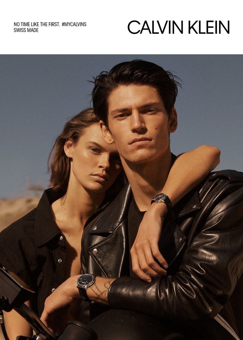 Cara Taylor and Justin Eric Martin star in Calvin Klein Jewelry + Watches spring-summer 2019 campaign