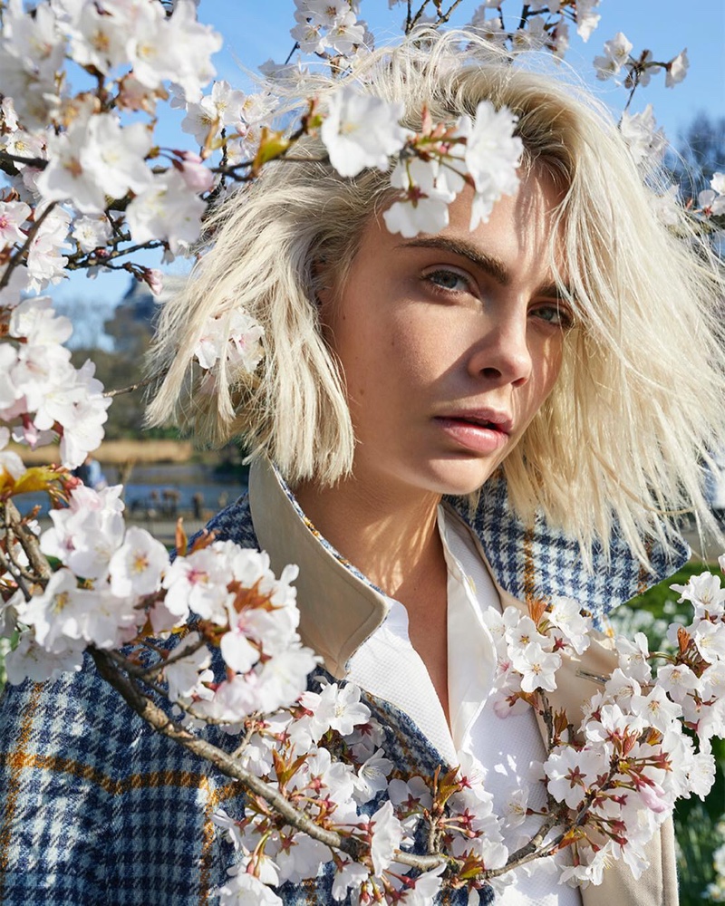 Cara Delevingne stars in Burberry Her Blossom fragrance campaign