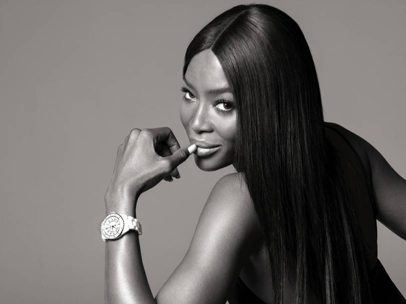 Supermodel Naomi Campbell appears in Chanel J12 Watch campaign