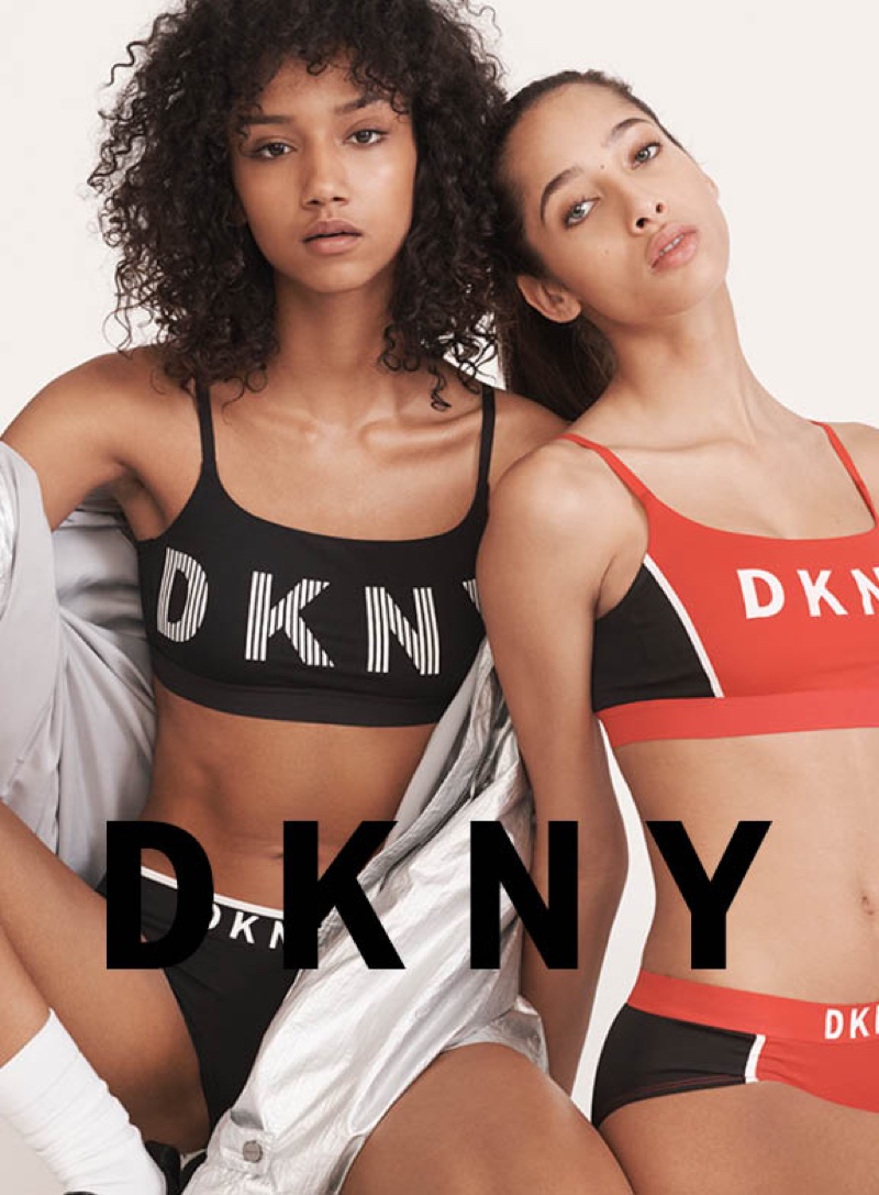 Aiden Curtiss and Yasmin Wijnaldum star in DKNY Intimates spring-summer 2019 campaign