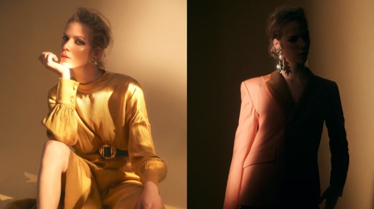 Elle Sottens Poses in Light & Shadow for Marie Claire Turkey