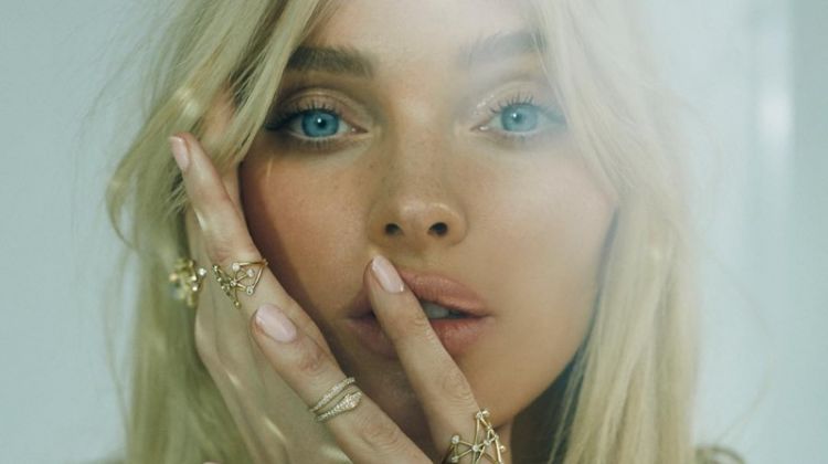 Elsa Hosk Strips Down for Logan Hollowell Jewelry Ads