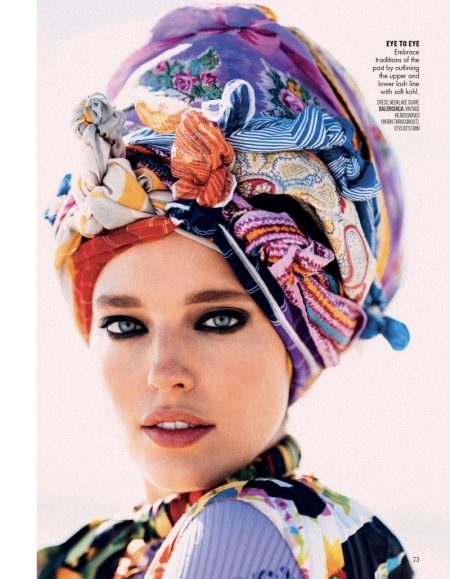 Emily DiDonato Wears Elegant Head Wraps for Vogue Arabia Emily DiDonato Wears Elegant Head Wraps for Vogue Arabia