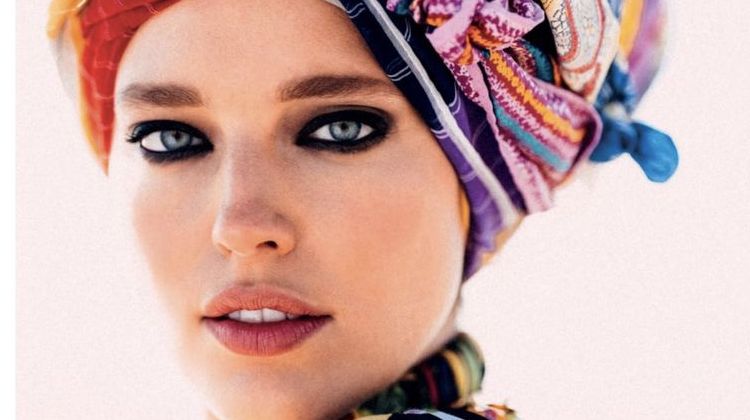 Emily DiDonato Wears Elegant Head Wraps for Vogue Arabia