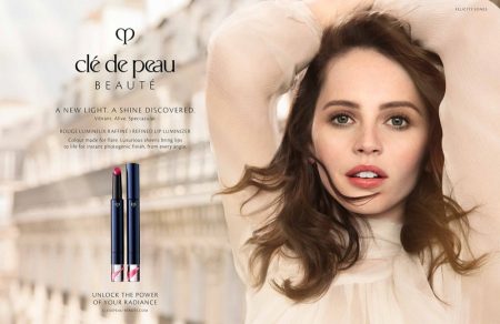 Felicity Jones stars in Clé de Peau Beauté spring-summer 2019 campaign