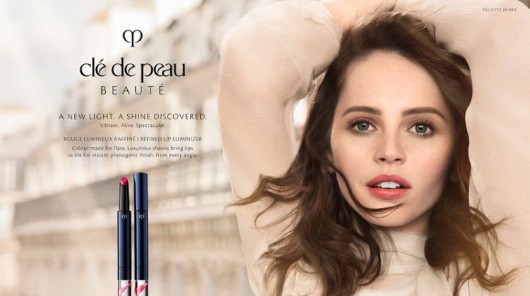 Felicity Jones stars in Clé de Peau Beauté spring-summer 2019 campaign