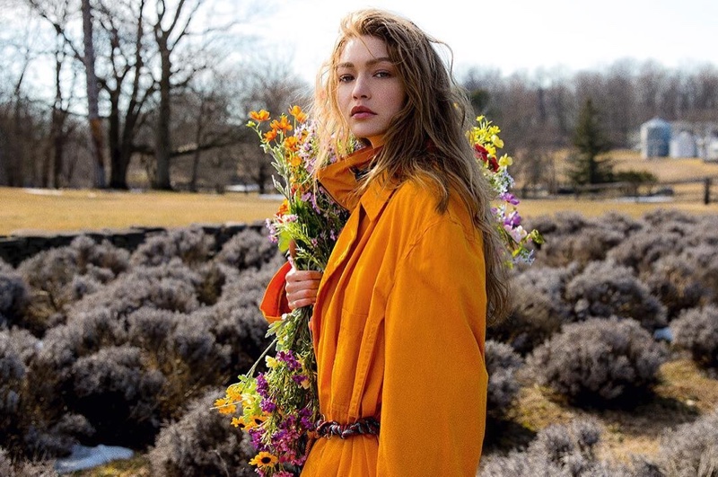 Gigi Hadid Models Farm Fashions for Vogue Czechoslovakia
