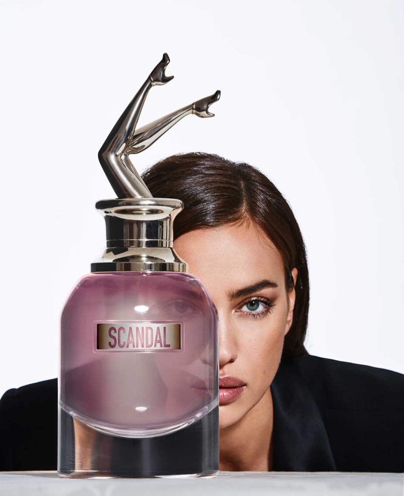 Irina Shayk stars in Jean Paul Gaultier Scandal a Paris fragrance campaign