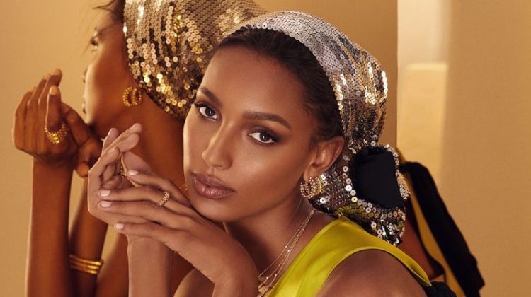 Jasmine Tookes Models Statement Styles in Harper’s Bazaar Mexico