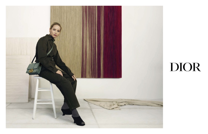 Jennifer Lawrence poses in Dior pre-fall 2019 campaign