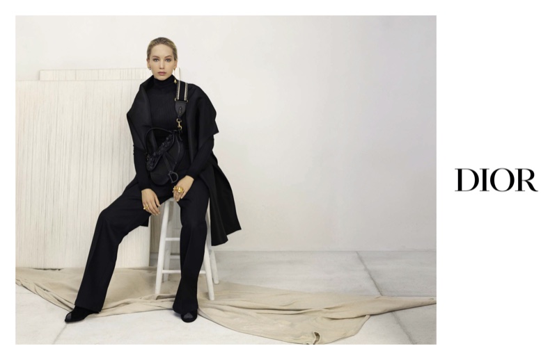 Dressed in black, Jennifer Lawrence fronts Dior pre-fall 2019 campaign