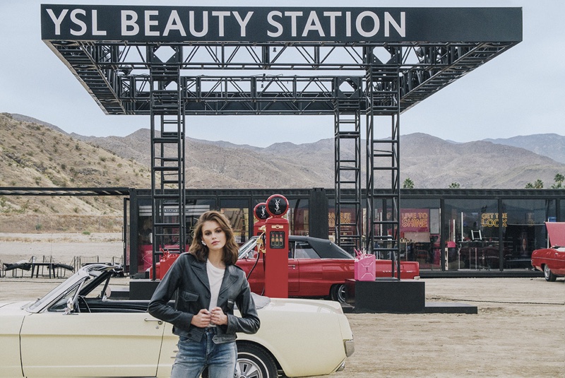 YSL unveils Beauty Station campaign with Kaia Gerber