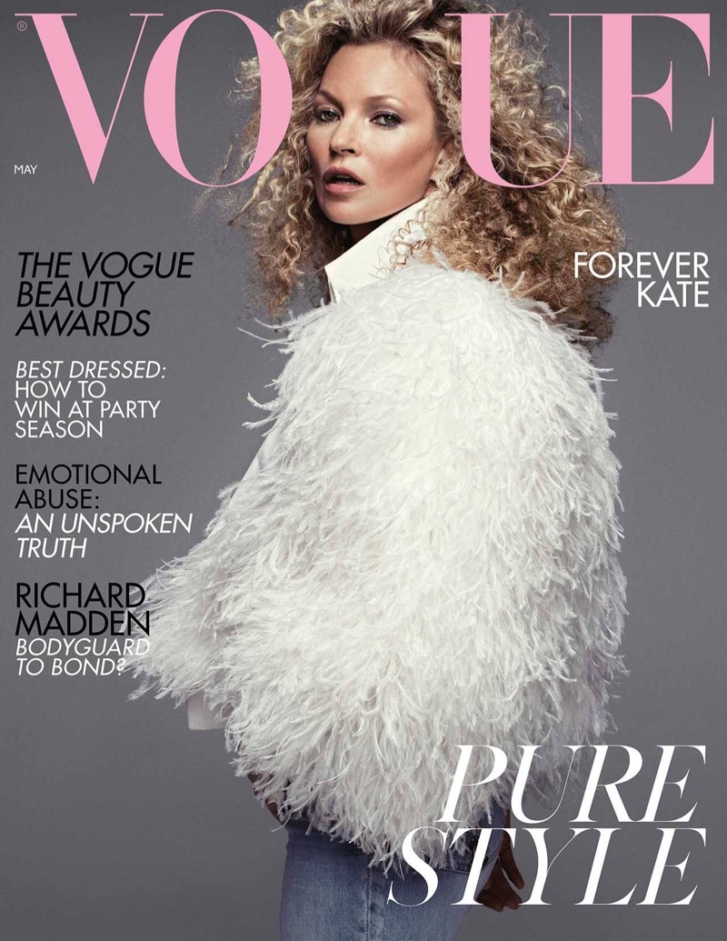 Kate Moss on Vogue UK May 2019 Cover. Photo: Inez & Vinoodh