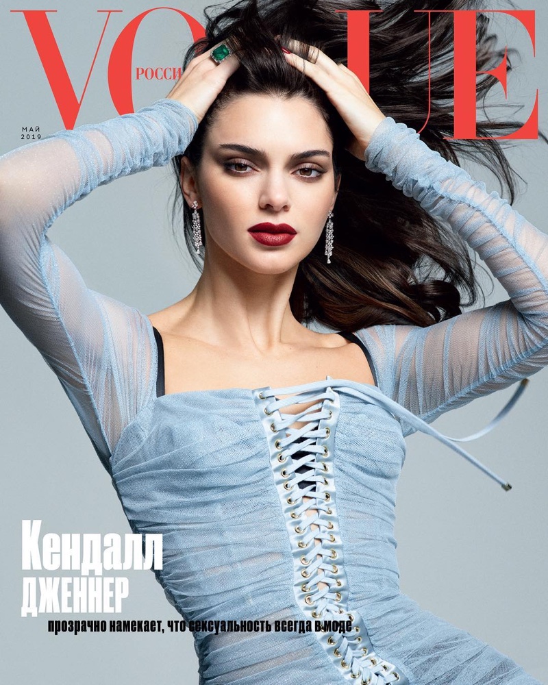 Kendall Jenner Vogue Russia 2019 Cover Fashion Shoot