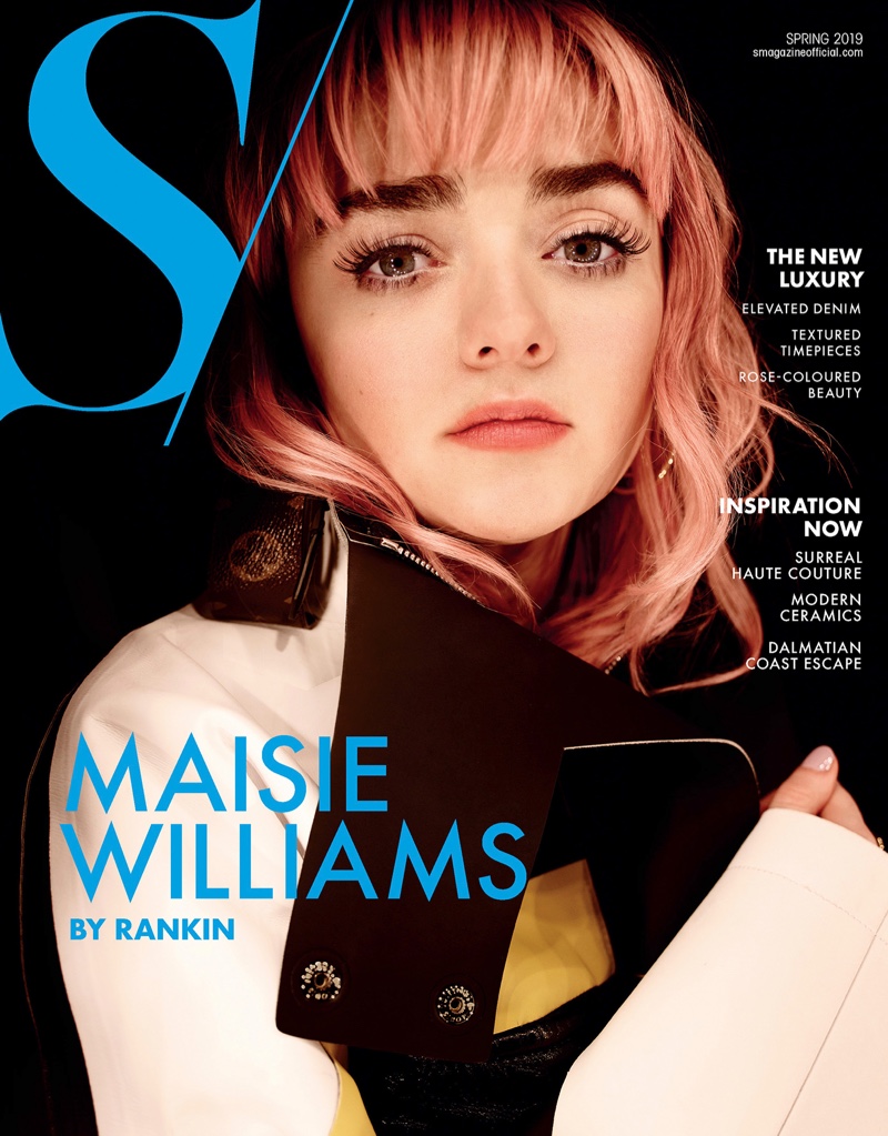 Maisie Williams on S Magazine Spring 2019 Cover. Photo: Rankin