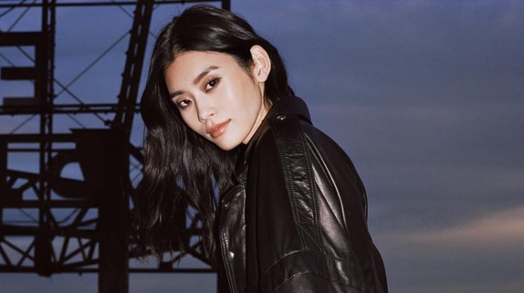 Ming Xi poses for Ming by The Kooples spring 2019 campaign