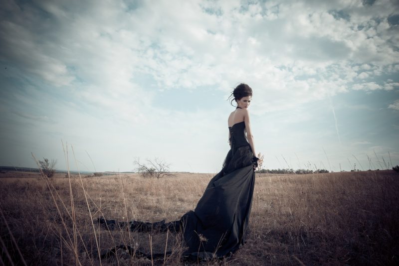 Model Black Gown