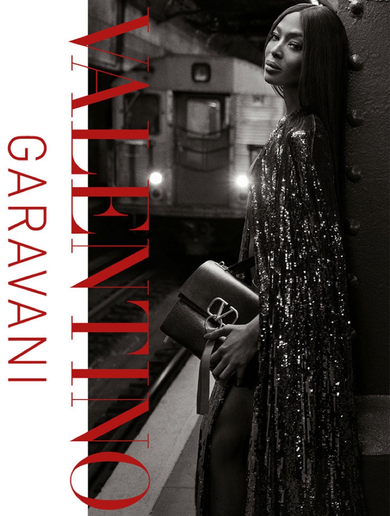 Naomi Campbell stars in Valentino VRING handbag campaign