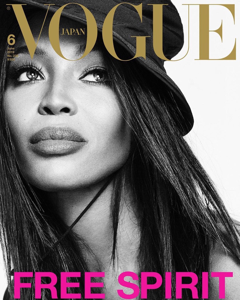 Supermodel Naomi Campbell on Vogue Japan June 2019 Cover