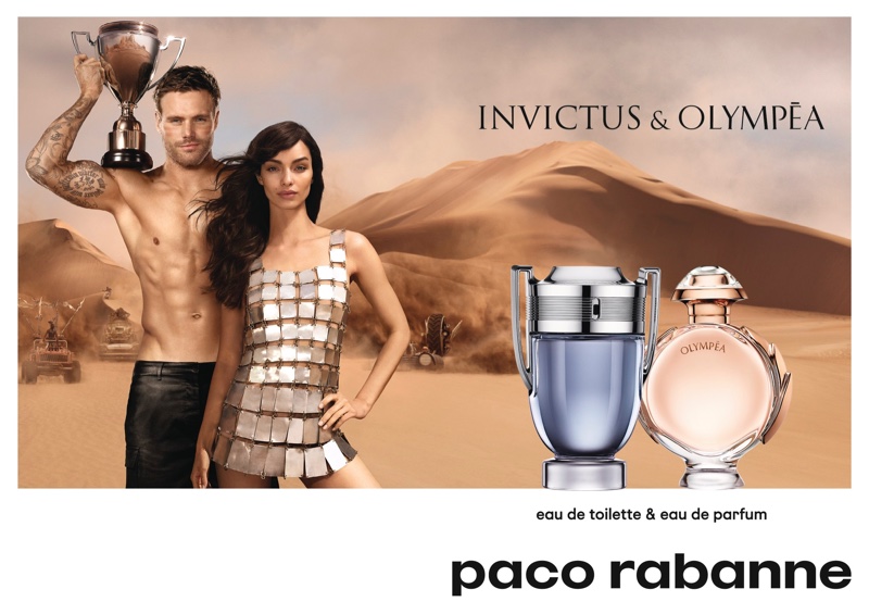 Luma Grothe and Nick Youngquest star in Paco Rabanne Invictus & Olympea fragrance campaign