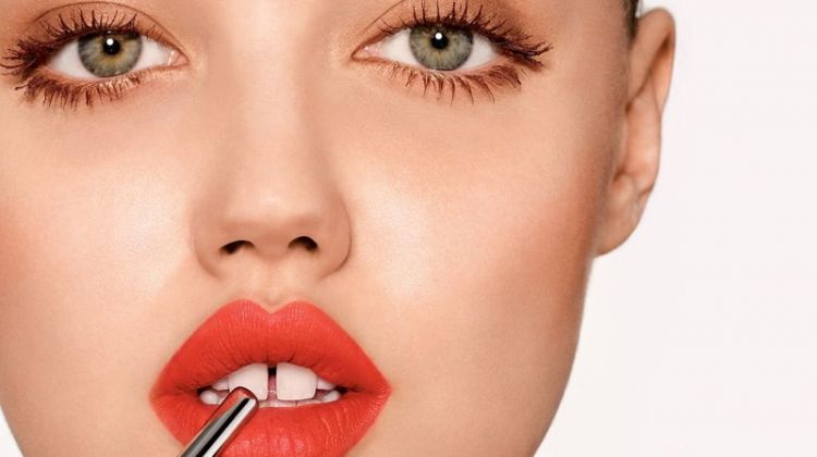 Lindsey Wixson Has the Perfect Pout in RMK Lipstick Ads