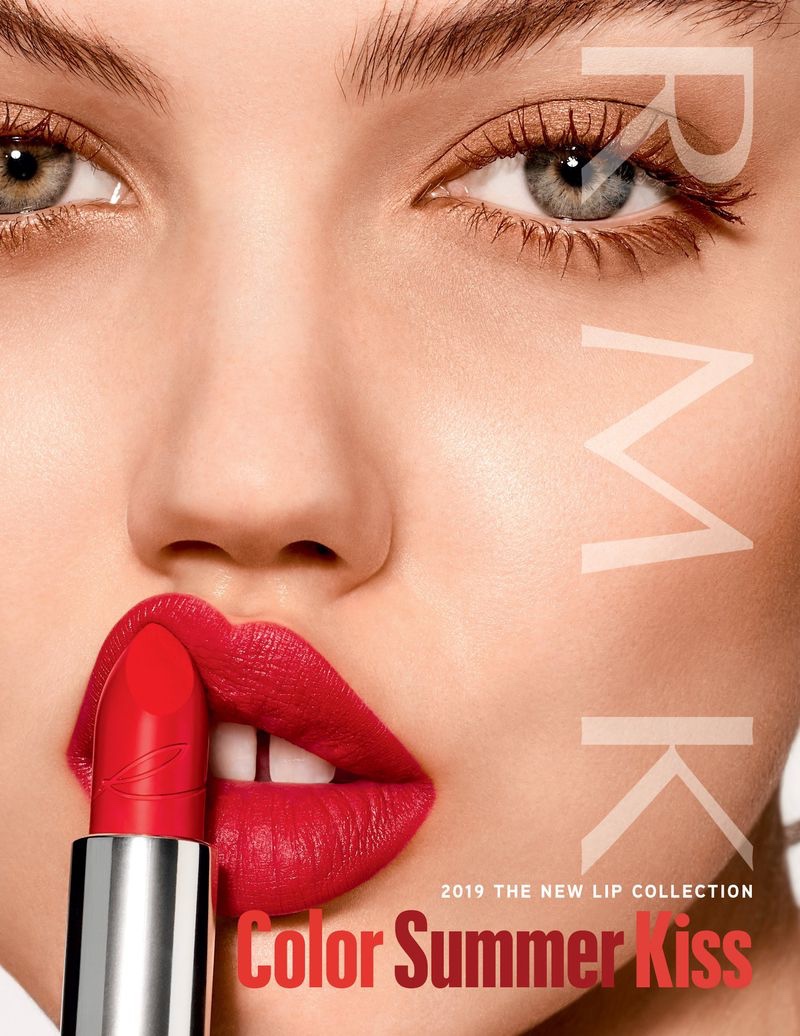 RMK enlists Lindsey Wixson for RMK Color Summer Kiss 2019 campaign