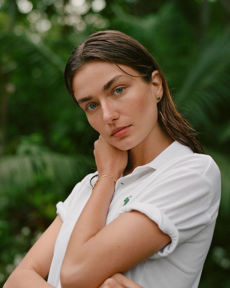 Andreea Diaconu fronts Ralph Lauren Earth Polo spring 2019 campaign