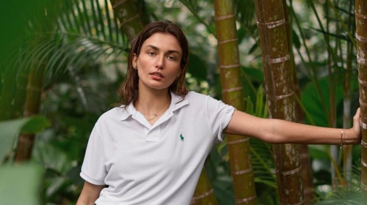 Andreea Diaconu is A Natural Beauty in Ralph Lauren’s Sustainable Polo