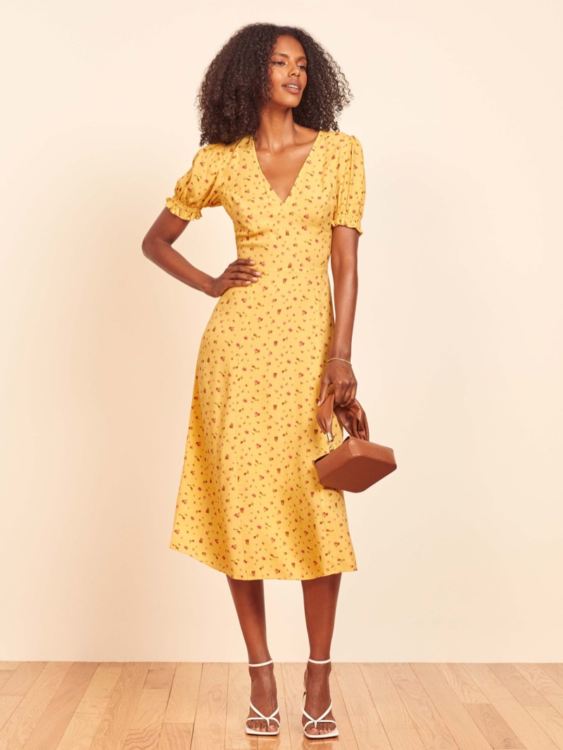 Reformation Bee Dress in Gwen $218