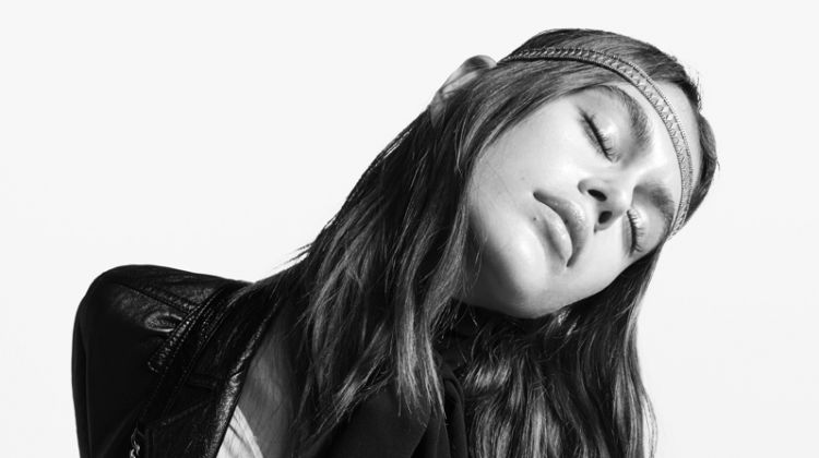 Kaia Gerber Rocks Denim in Saint Laurent Campaign