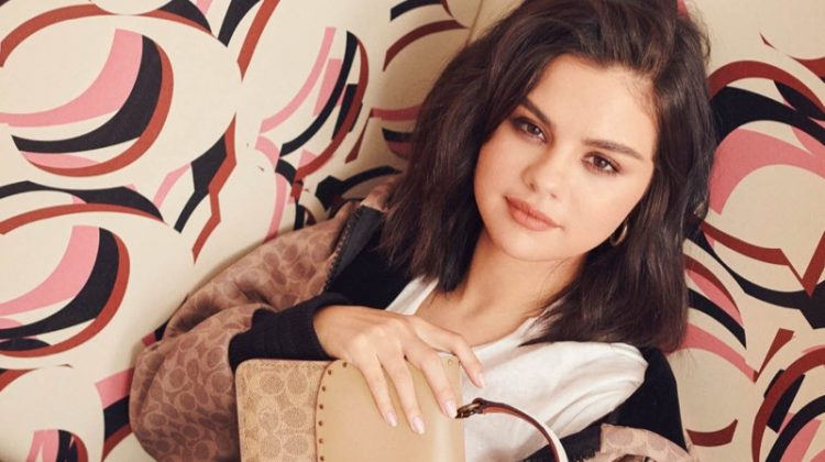 Selena Gomez Poses with Coach’s Latest It Bags