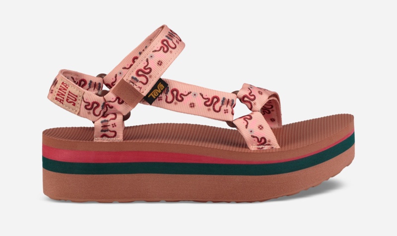 Teva x Anna Sui Flatform Universal Sandal in Lollipop $150