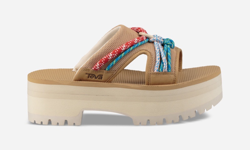 Teva Indio Carabiner Slide Rope Sandal in Tan $160