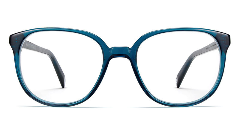 Warby Parker Eugene Narrow Glasses in Adriatic Crystal $95