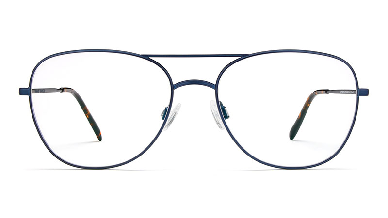 Warby Parker Patterson Glasses in Brushed Navy $145