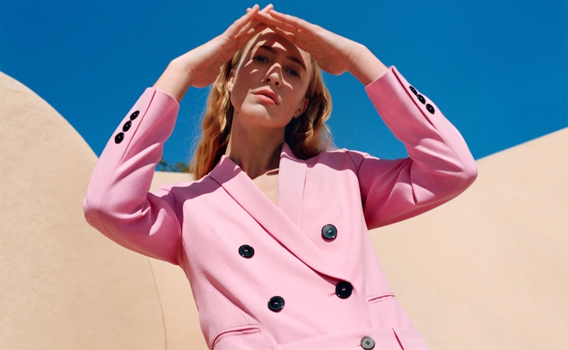 Raquel Zimmermann stars in Zara The Woman Suit spring-summer 2019 lookbook