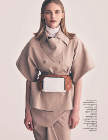 Aneta Pajak Poses in Neutral Fashions for ELLE Italy Aneta Pajak Poses in Neutral Fashions for ELLE Italy
