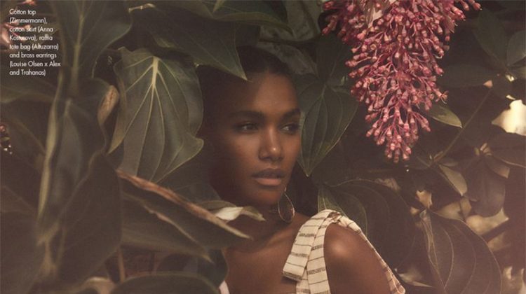 Arlenis Sosa Wears Tropical Styles for ELLE Canada