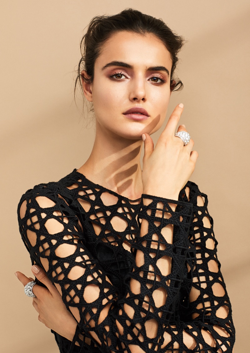 Blanca Padilla Wears Monochrome Style for Harper's Bazaar Kazakhstan