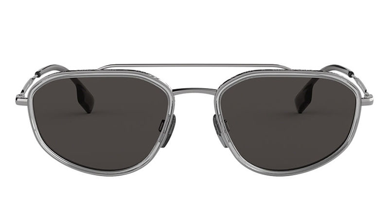 Burberry BE3106 Sunglasses in Grey with Grey Lenses $245