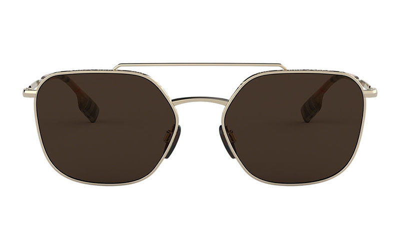 Burberry BE3107 Sunglasses in Gold with Brown Lenses $220