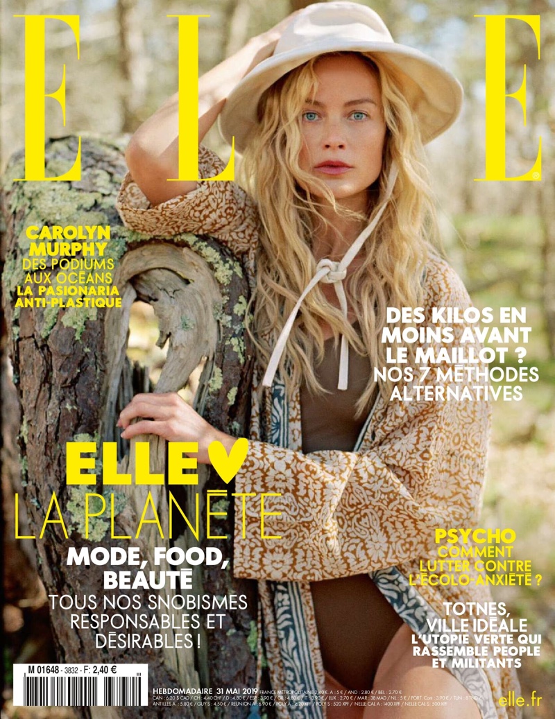 Carolyn Murphy Poses in Vacation Fashions for ELLE France