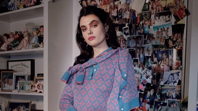 Charli Howard Embraces A Retro Wardrobe for Vogue Japan