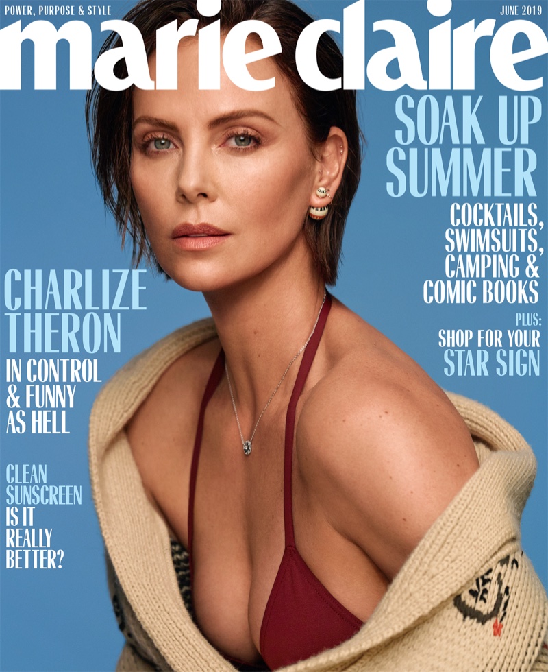 Charlize Theron on Marie Claire US June 2019 Cover