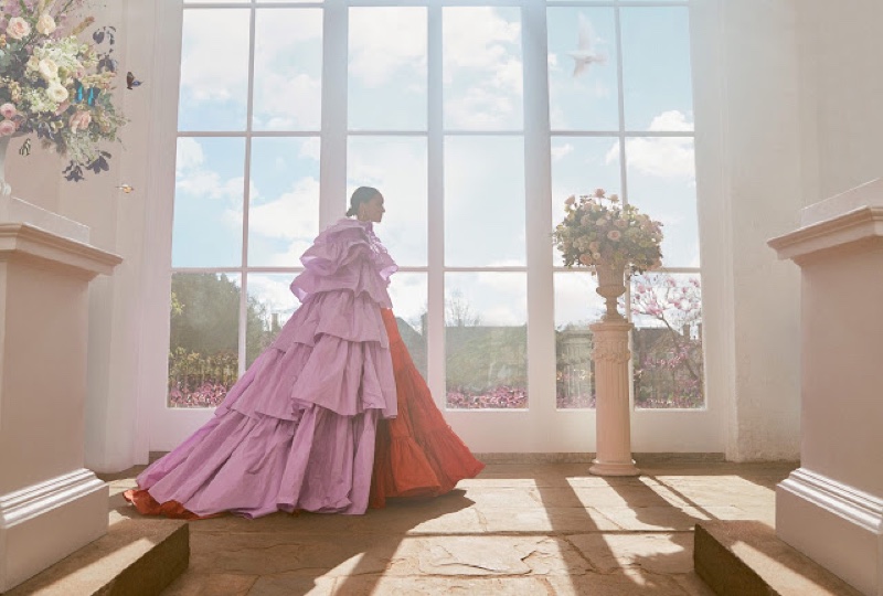 Cora Emmanuel Wows in Haute Couture Looks for Harper's Bazaar UK