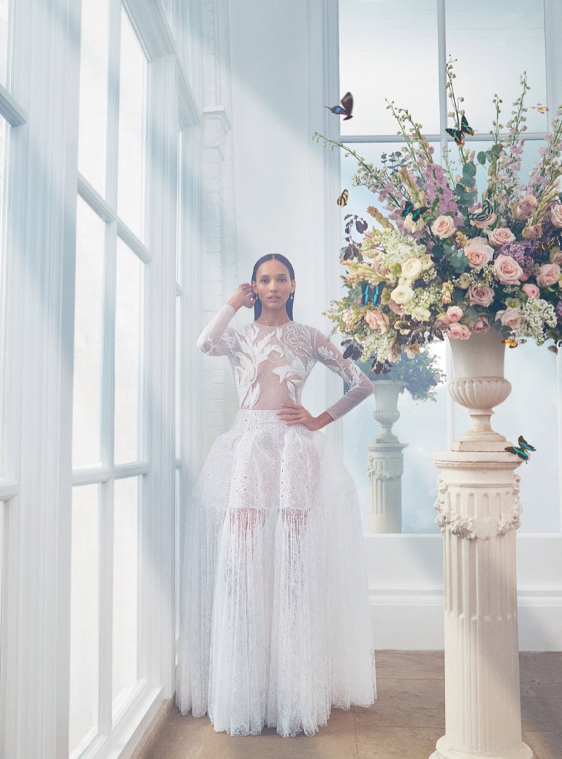 Cora Emmanuel Wows in Haute Couture Looks for Harper's Bazaar UK